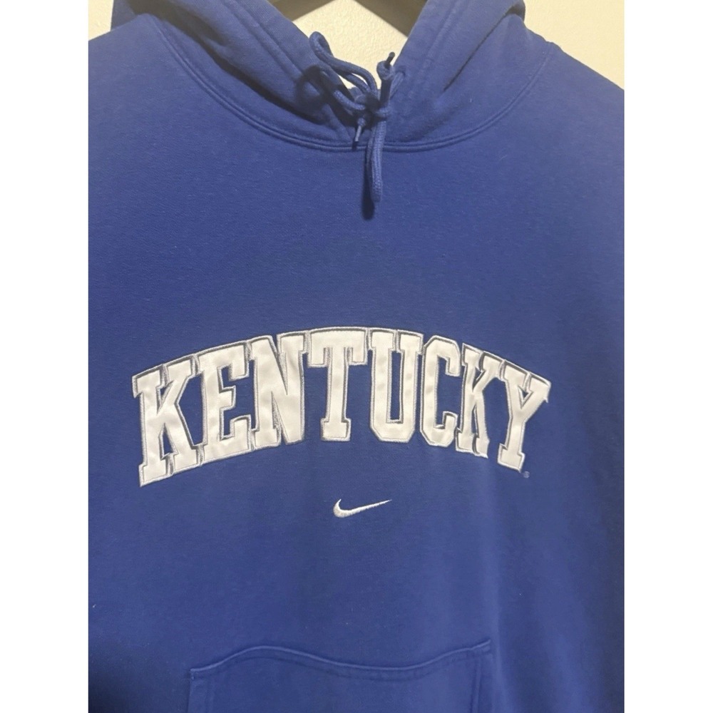 Nike University Of Kentucky Hoodie‎ Blue Mens XL Pullover Center Swoosh Wildcats - Picture 2 of 5